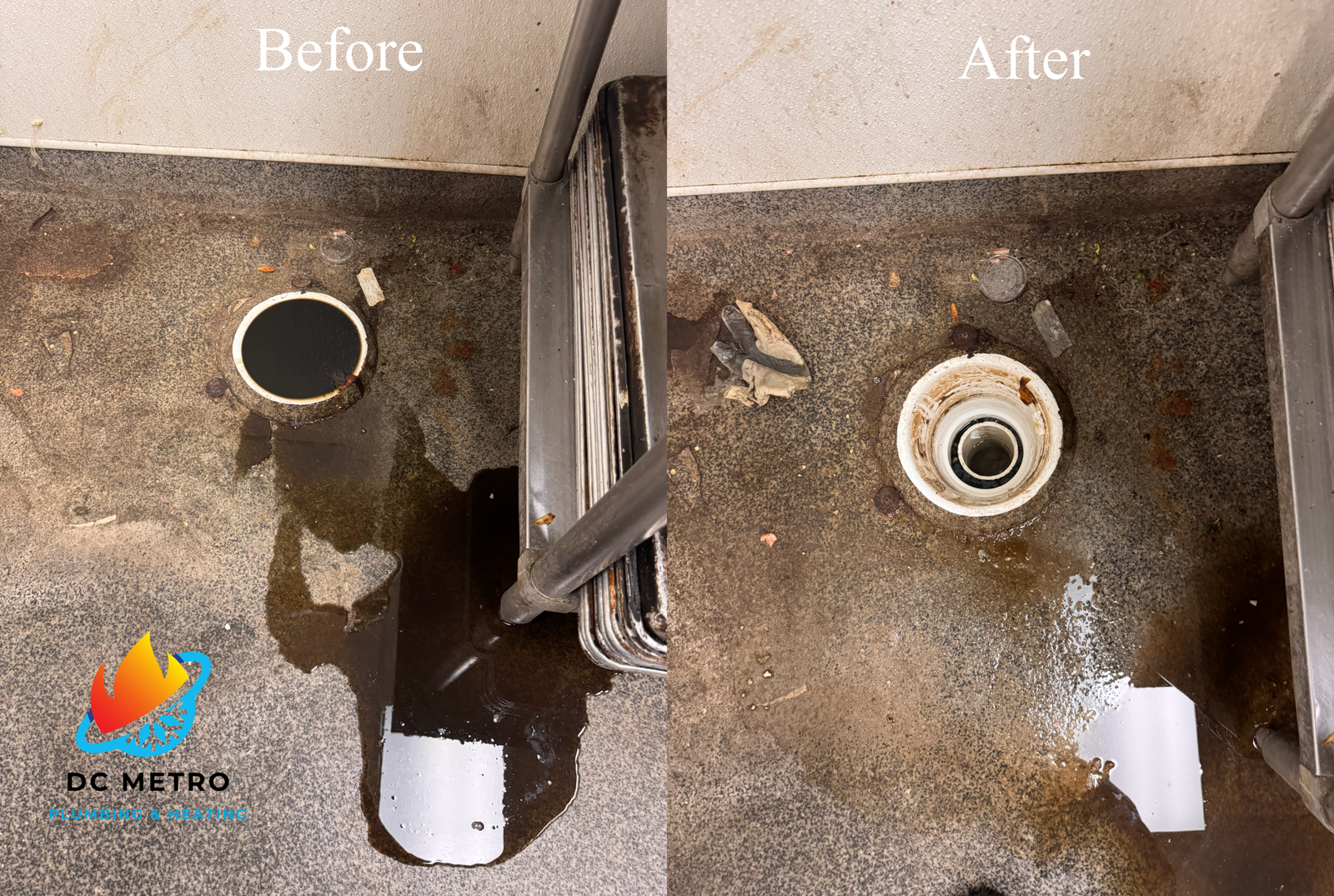 DC Metro Plumbing technician on a service call