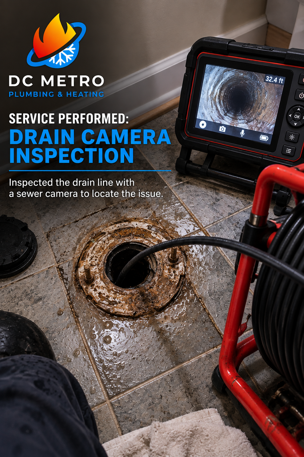 Drain Camera inspection in Washington DC